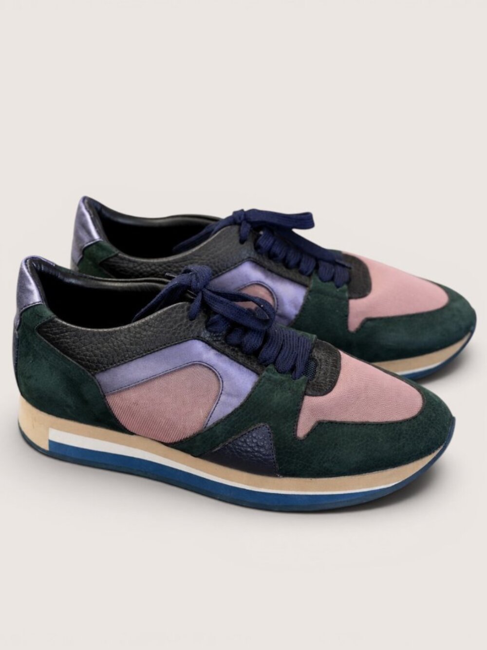 Burberry The Field Sneakers | Multicolor Suede & Leather * 39 - Picture 4 of 7